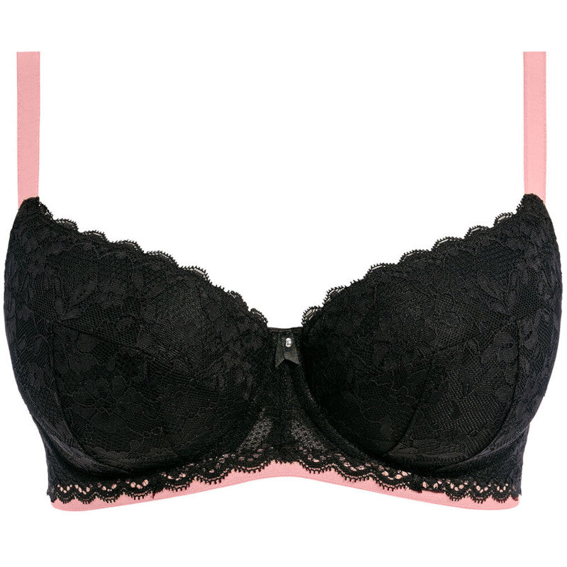 Freya Offbeat Padded Half Cup Bra Black Aa5453blk Poinsettia