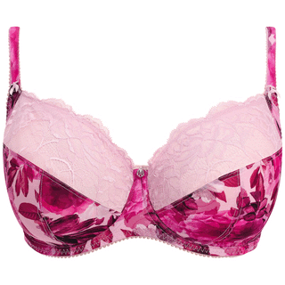 Pippa Side Support Bra Floral Print Raspberry Ripple - Fantasie