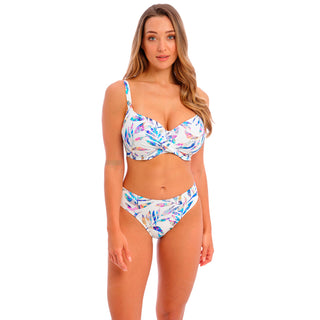 Fantasie Swim Cairns Blue Twist Front Bandeau Bikini Top –