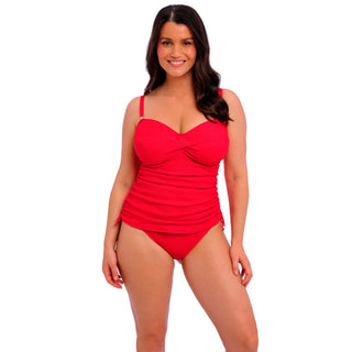 Fantasie-Swim-Ottawa-Red-Twist-Front-Tankini-Swim-Top-FS6356ADI-High-Waist-Brief-FS6497ADI