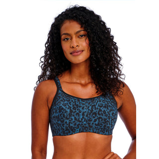 Freya-Active-High-Octane-Underwired-Sports-Bra-Midnight-Blue-Leopard-Print-AC401003MIO-Front