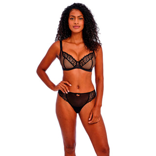 Freya-Lingerie-Loveland-Bombshell-Black-Plunge-Bra-AA4010002BOK-Brief-AA401067BOK