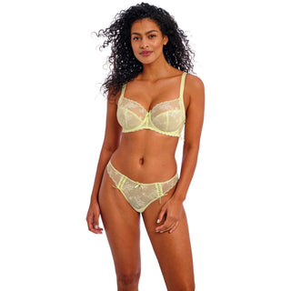 Freya-Lingerie-Offbeat-Decadance-Side-Support-Bra-Key-Lime-AA402501KEE-Brazilian-Brief-AA402571KEE