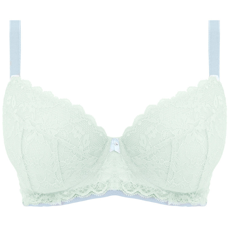 Freya Offbeat Padded Half Cup Bra Blue Pure Water | AA5453PWE ...