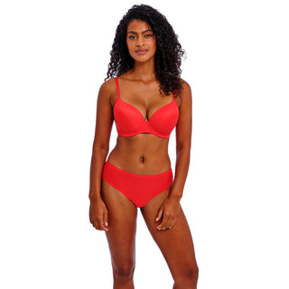 Freya-Lingerie-Undetected-Chilli-Red-Moulded-T-Shirt-Bra-AA401708CRD-Brazilian-Brief-AA401755CRD