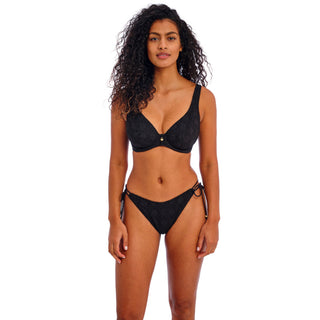 Freya-Swimwear-Nomad-Nights-High-Apex-Bikini-Top-Black-AS205413BLK-High-Leg-Tie-Side-Brief-AS205485BLK