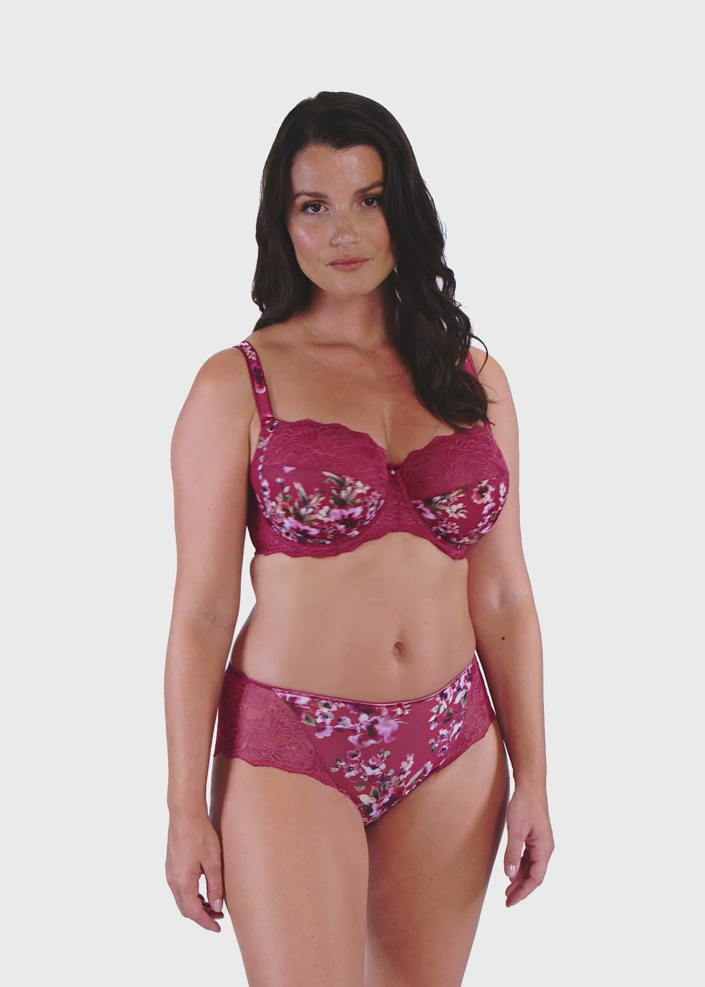 Fantasie-Lingerie-Lucia-Side-Support-Bra-Cherry-Red-Floral-Print-FL101501CHR-Short-FL101580CHR-Video