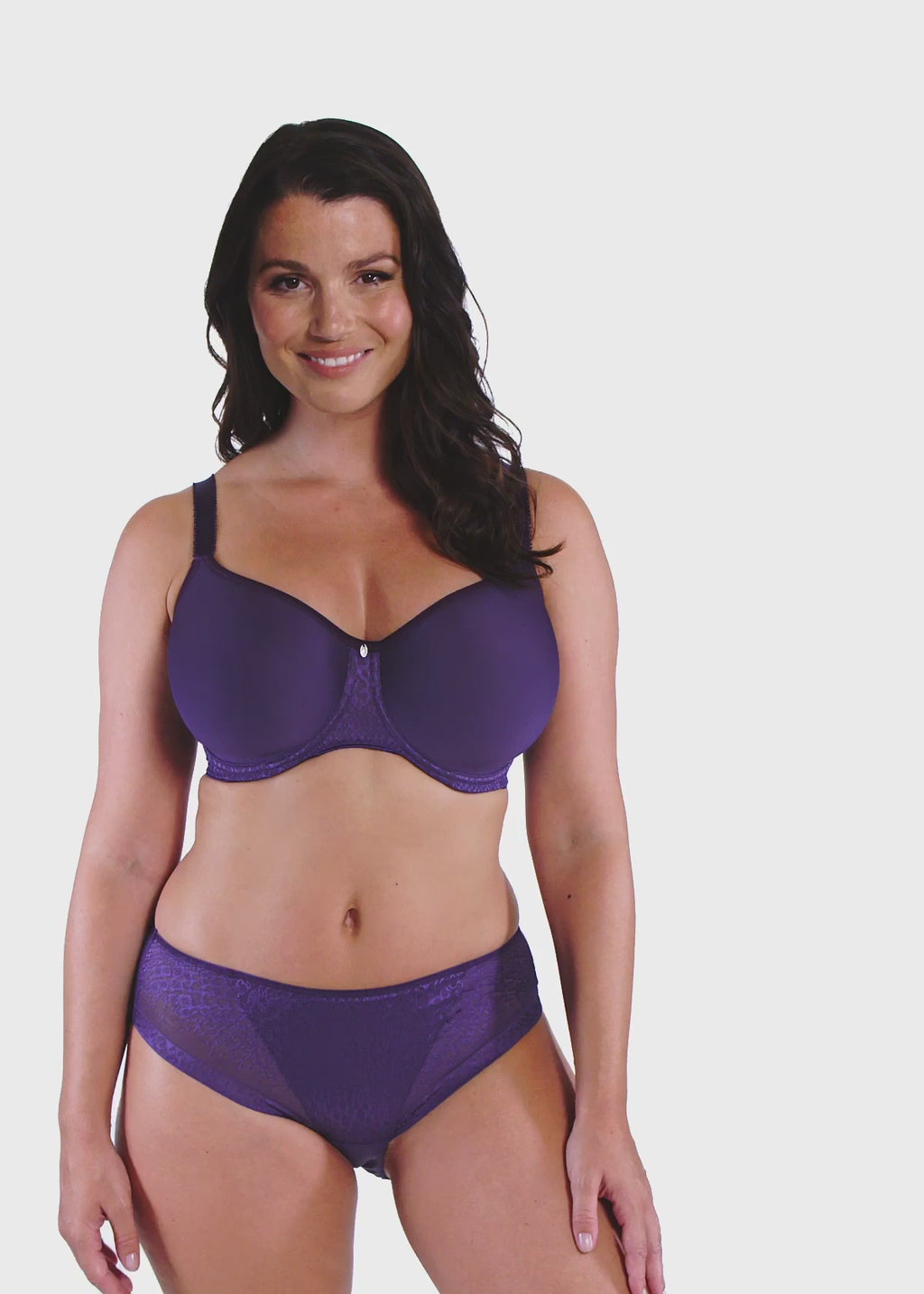 Fantasie-Lingerie-Envisage-Purple-Velvet-Moulded-Spacer-Bra-FL6912PUV-Brief-FL6915PUV-Video