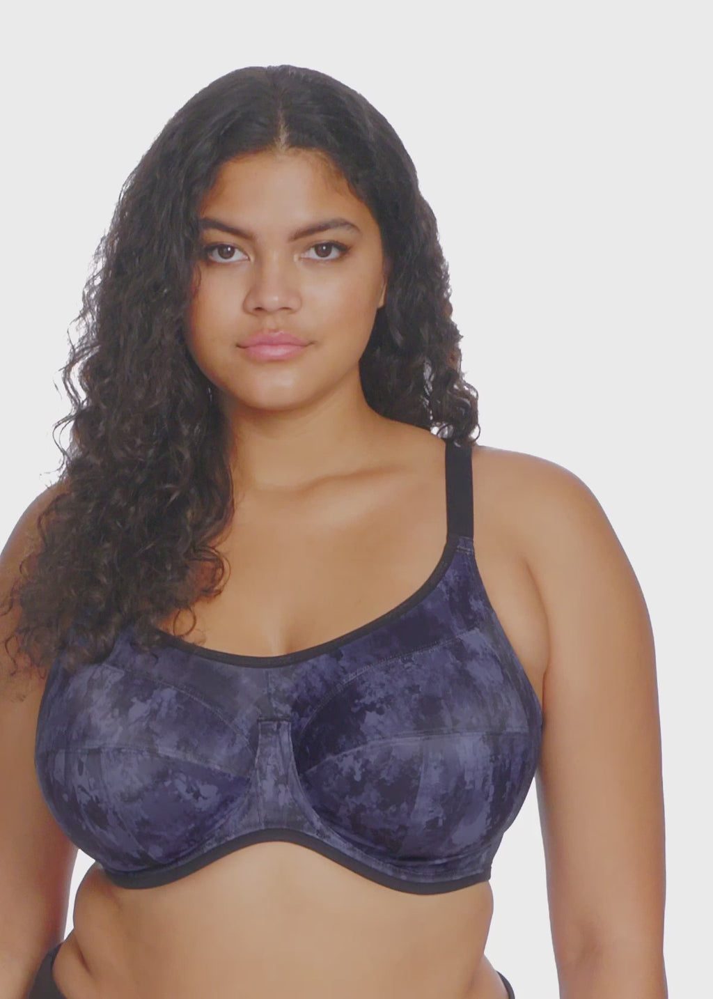 Elomi Energise J-Hook Underwire Sports Bra (8041),32GG,Navy at