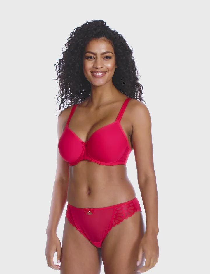 Freya-Lingerie-Loveland-Chilli-Red-Moulded-Spacer-Bra-AA401010BOC-Brief-AA401067BOC-Video