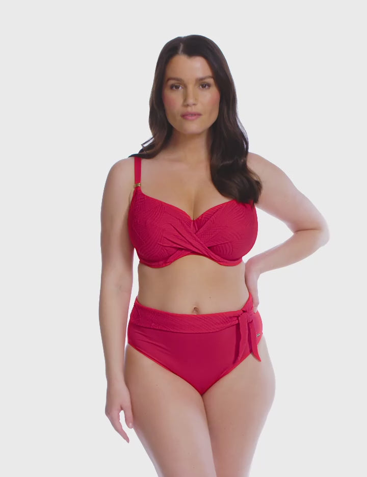 Fantasie-Swim-Ottawa-Red-Full-Cup-Bikini-Top-FS6355ADI-High-Waist-Bikini-Brief-FS6497ADI-Video