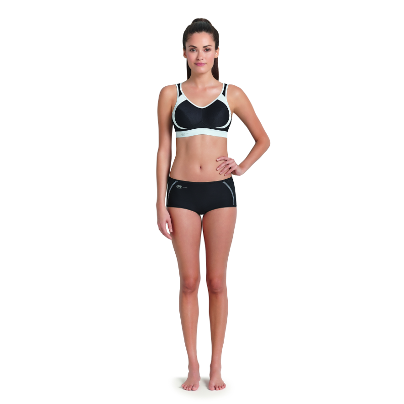 Anita Active 5527-471 Black and Gold Non-Padded Non-Wired Sports
