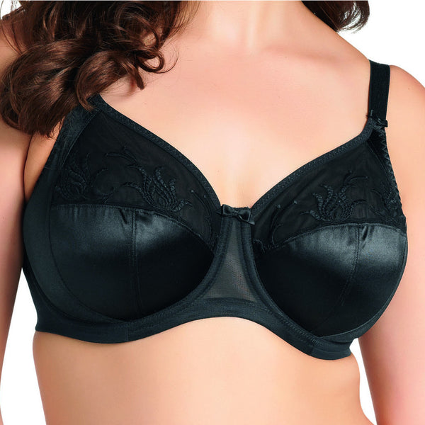 Caitlyn Underwired Side Support Bra Black - Elomi