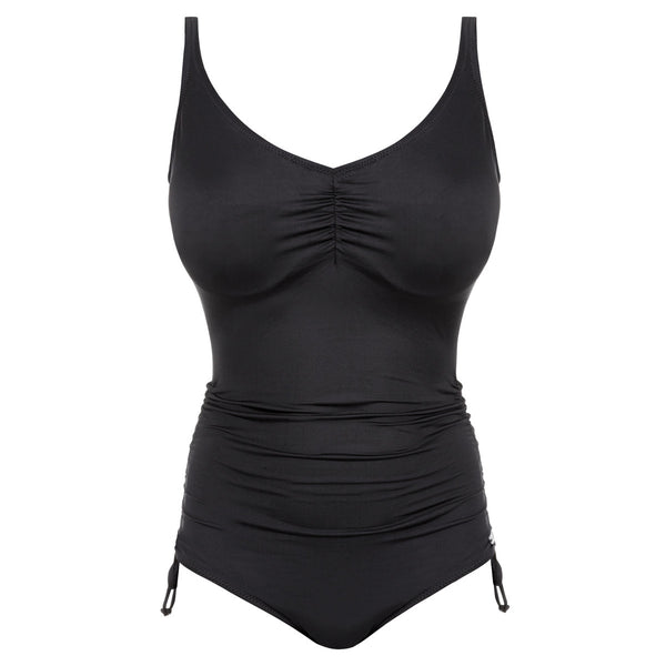 Versailles Black Adjustable Leg One Piece Swimsuit Fantasie Swim