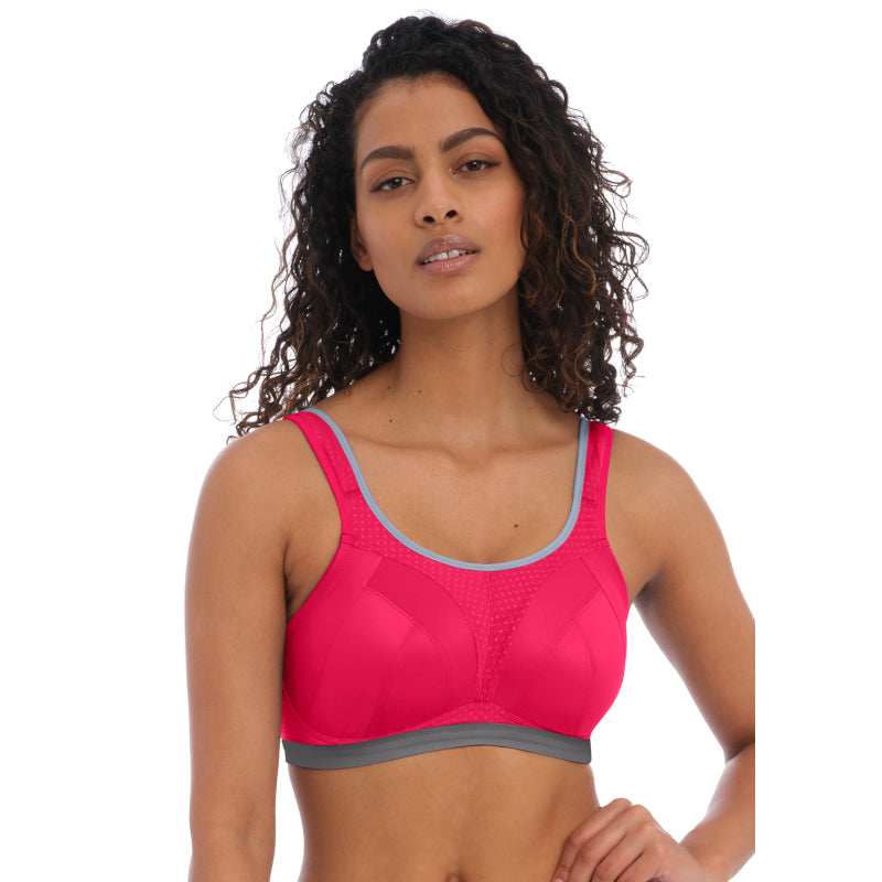 Racerback Padded Non-Wired High Impact Sports Bra - Gibraltar Sea