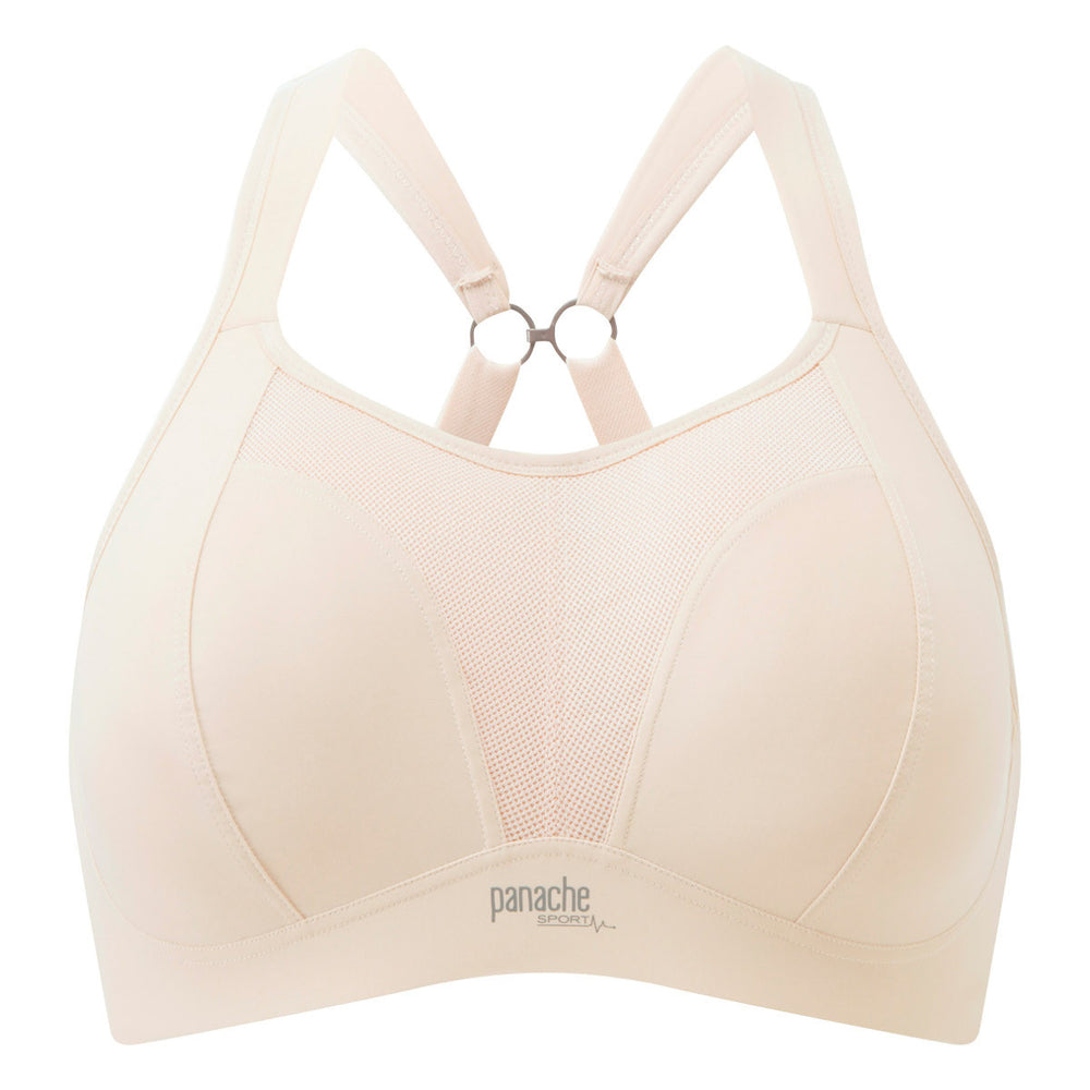 Panache Sports Bra Wire Free Nude Latte 7341 Poinsettia Uk 0274