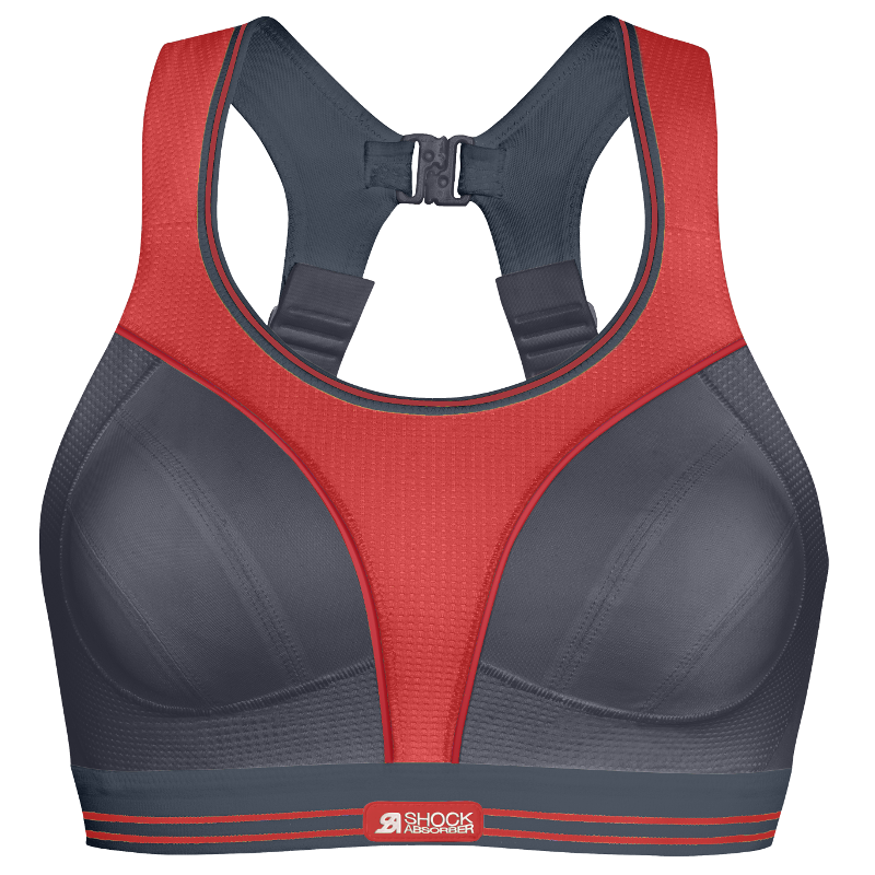Shock Absorber ULTIMATE RUN - High support sports bra - red 